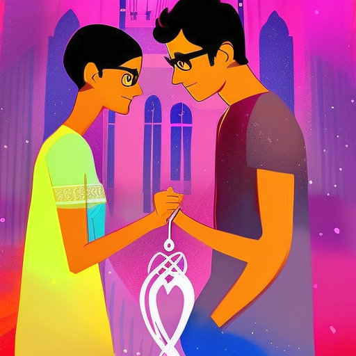 Artistic interpretation of themes and motifs of the book 2 States: The Story of My Marriage by Chetan Bhagat