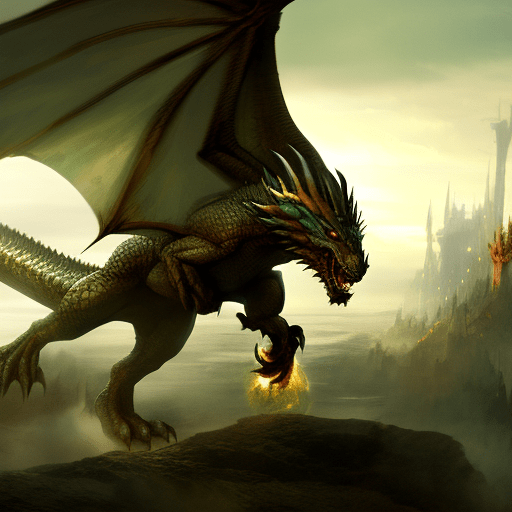 Artistic interpretation of themes and motifs of the book A Dance with Dragons by George R.R. Martin
