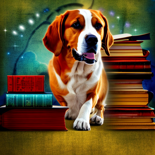Artistic interpretation of themes and motifs of the book A Dog's Purpose by W. Bruce Cameron