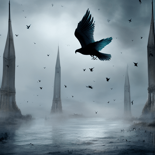 Artistic interpretation of themes and motifs of the book A Feast for Crows by George R.R. Martin