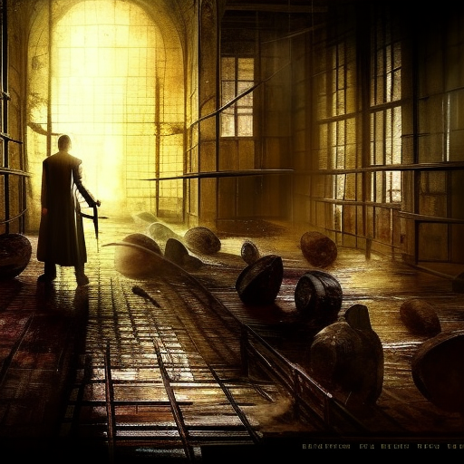 Artistic interpretation of themes and motifs of the book A Prisoner of Birth by Jeffrey Archer