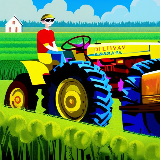 Artistic interpretation of themes and motifs of the book A Short History of Tractors in Ukrainian by Marina Lewycka