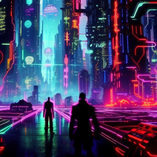Artistic interpretation of themes and motifs of the book Altered Carbon by Richard K. Morgan