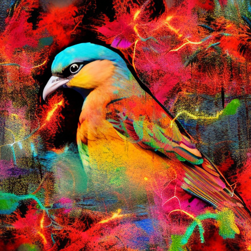 Artistic interpretation of themes and motifs of the book Bird by Bird by Anne Lamott