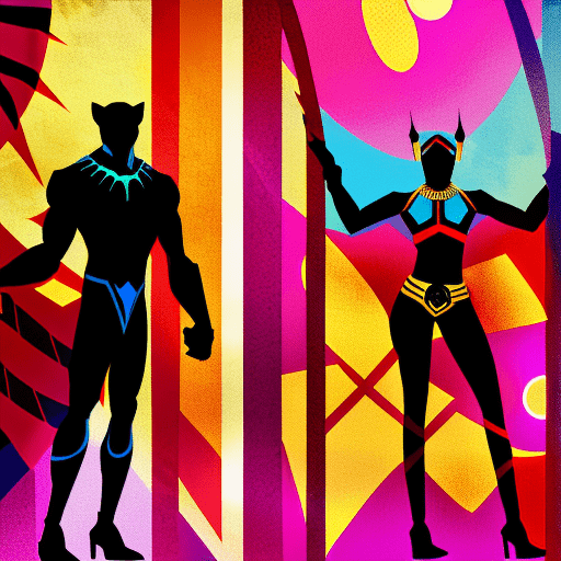 Artistic interpretation of themes and motifs of the book Black Panther, Vol. 1: A Nation Under Our Feet, Book One by Ta-Nehisi Coates