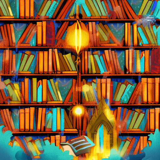 Artistic interpretation of themes and motifs of the book Book Lovers by Emily Henry