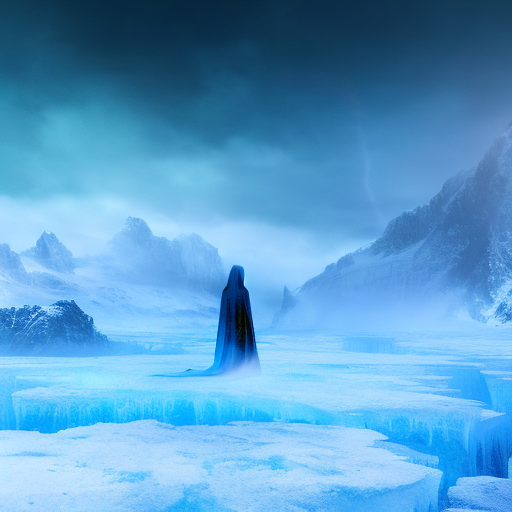 Artistic interpretation of themes and motifs of the book Born in Ice by Nora Roberts