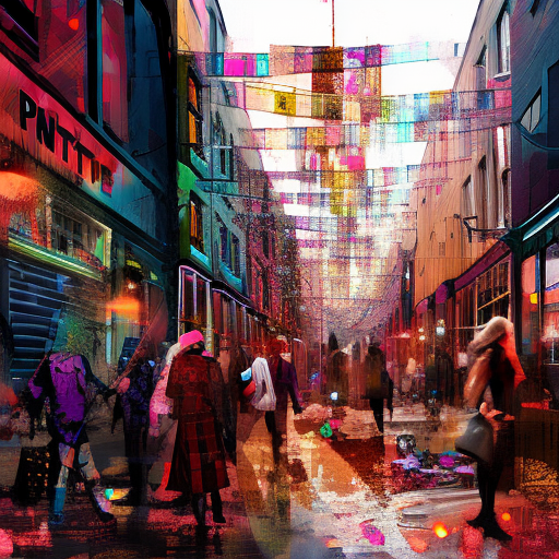 Artistic interpretation of themes and motifs of the book Brick Lane by Monica Ali