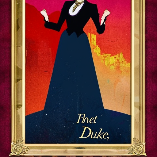 Artistic interpretation of themes and motifs of the book Bringing Down the Duke by Evie Dunmore