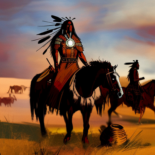 Artistic interpretation of themes and motifs of the book Bury My Heart at Wounded Knee: An Indian History of the American West by Dee Brown
