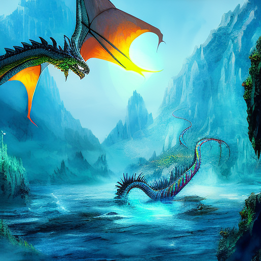 Artistic interpretation of themes and motifs of the book Calling on Dragons by Patricia C. Wrede