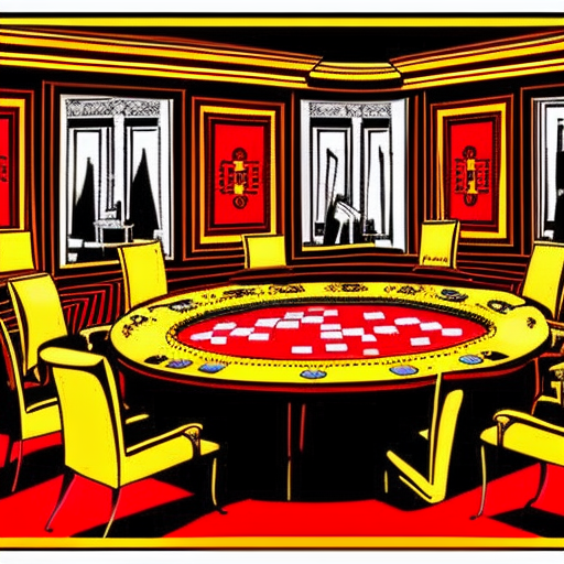 Artistic interpretation of themes and motifs of the book Cards on the Table by Agatha Christie