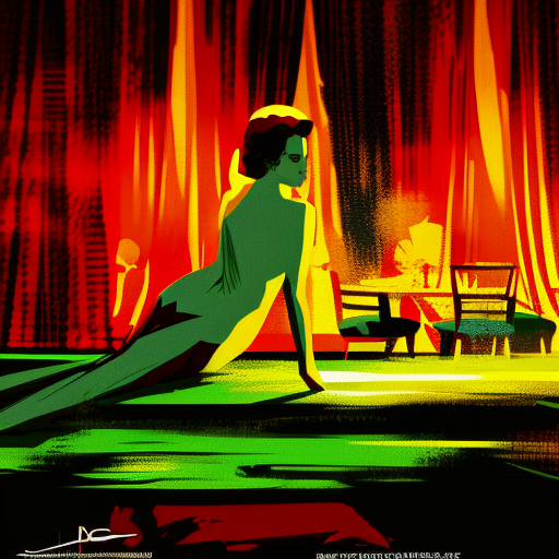 Artistic interpretation of themes and motifs of the book Cat on a Hot Tin Roof by Tennessee Williams