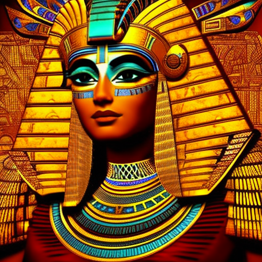 Artistic interpretation of themes and motifs of the book Cleopatra: A Life by Stacy Schiff