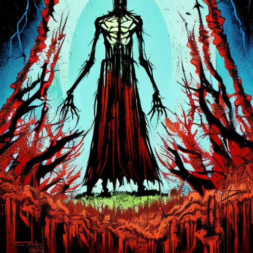 Artistic interpretation of themes and motifs of the book Creepshow by Stephen King