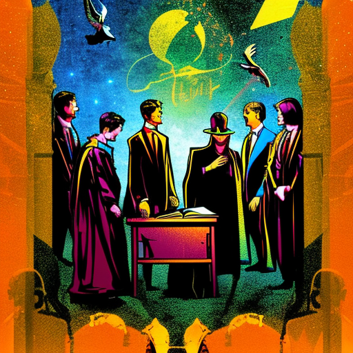 Artistic interpretation of themes and motifs of the book Dead Poets Society by N.H. Kleinbaum