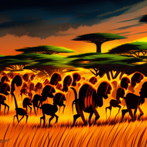Artistic interpretation of themes and motifs of the book Disney's The Lion King by Don Ferguson