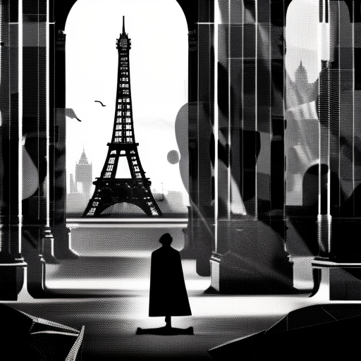 Artistic interpretation of themes and motifs of the book Down and Out in Paris and London by George Orwell