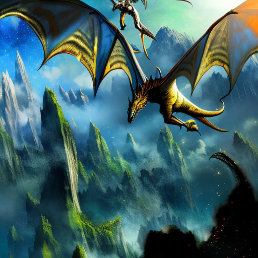 Artistic interpretation of themes and motifs of the book Dragonflight by Anne McCaffrey