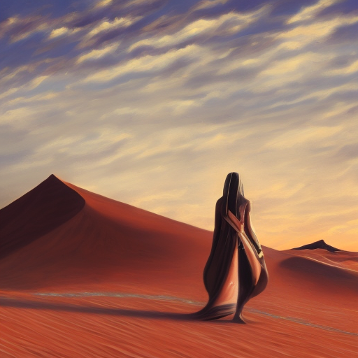 Artistic interpretation of themes and motifs of the movie Dune by Denis Villeneuve