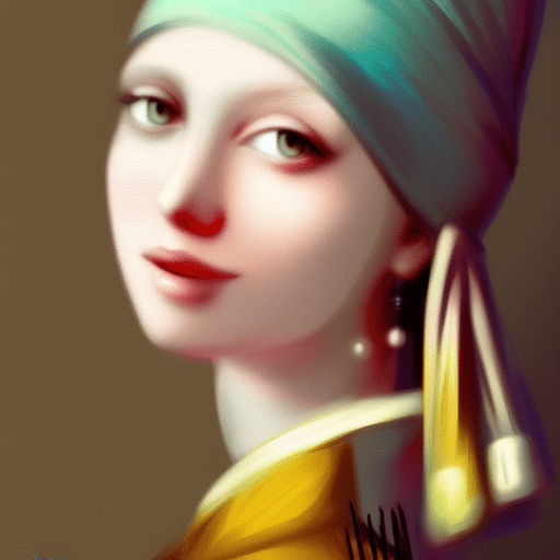 Artistic interpretation of themes and motifs of the book Girl with a Pearl Earring by Tracy Chevalier
