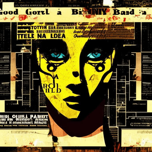 Artistic interpretation of themes and motifs of the book Good Girl, Bad Blood by Holly Jackson