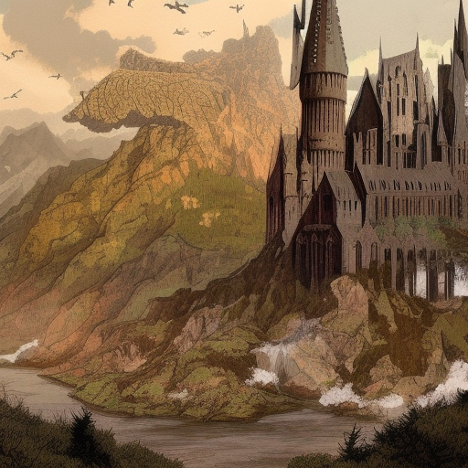 Artistic interpretation of themes and motifs of the book Harry Potter and the Prisoner of Azkaban by J.K. Rowling