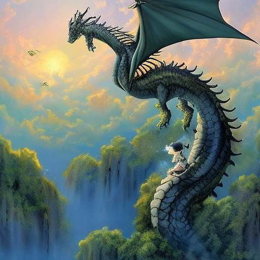 Artistic interpretation of themes and motifs of the movie How to Train Your Dragon: The Hidden World by Dean DeBlois