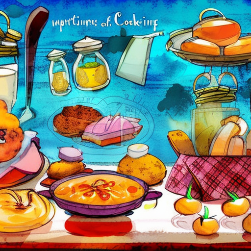 Artistic interpretation of themes and motifs of the book Joy of Cooking by Irma S. Rombauer