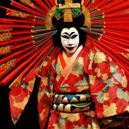 Artistic interpretation of Art & Culture topic - Kabuki