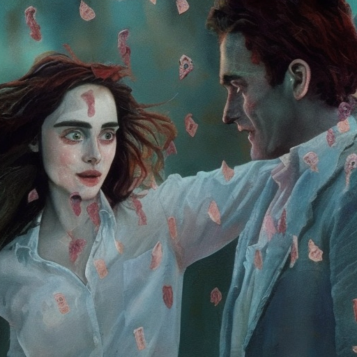 Artistic interpretation of themes and motifs of the movie Love, Rosie by Christian Ditter