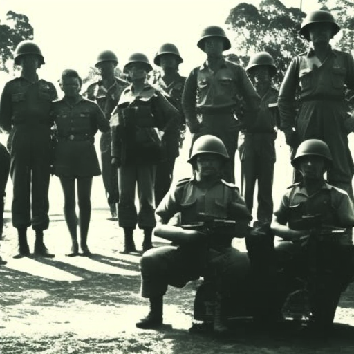 Artistic interpretation of the historical topic - Military history of Australia during the Vietnam War