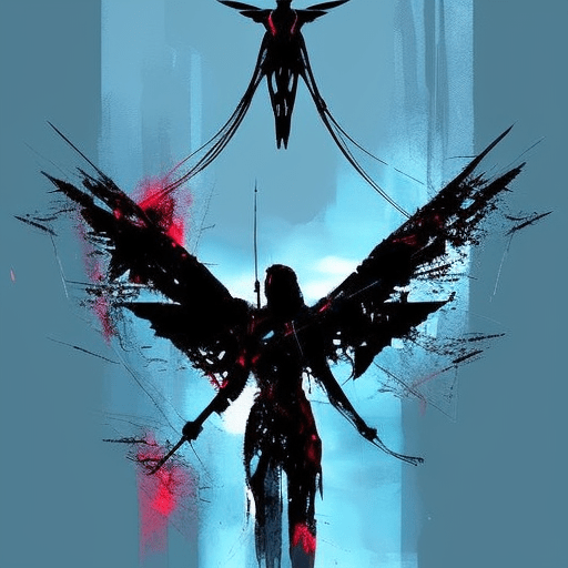Artistic interpretation of themes and motifs of the book Mockingjay by Suzanne Collins