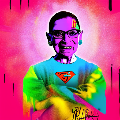 Artistic interpretation of themes and motifs of the book My Own Words by Ruth Bader Ginsburg