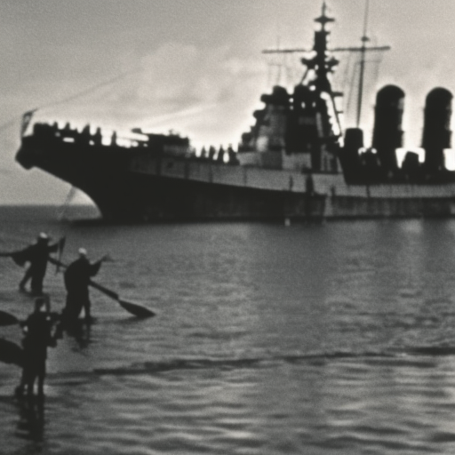 Artistic interpretation of the historical topic - Naval history of World War II