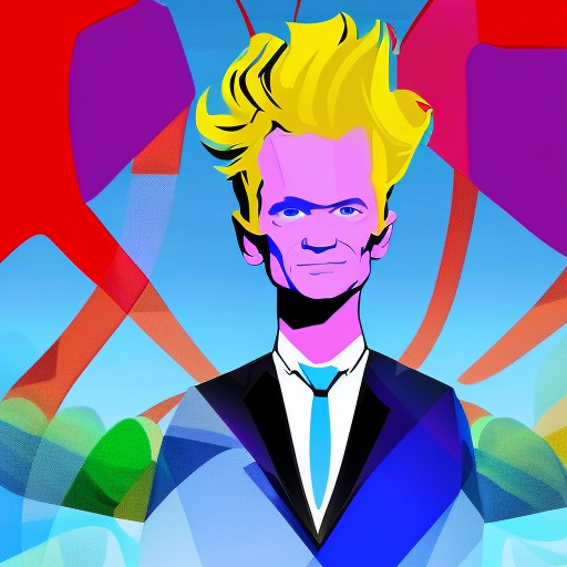 Artistic interpretation of themes and motifs of the book Neil Patrick Harris: Choose Your Own Autobiography by Neil Patrick Harris