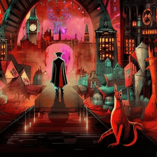 Artistic interpretation of themes and motifs of the book Neverwhere by Neil Gaiman