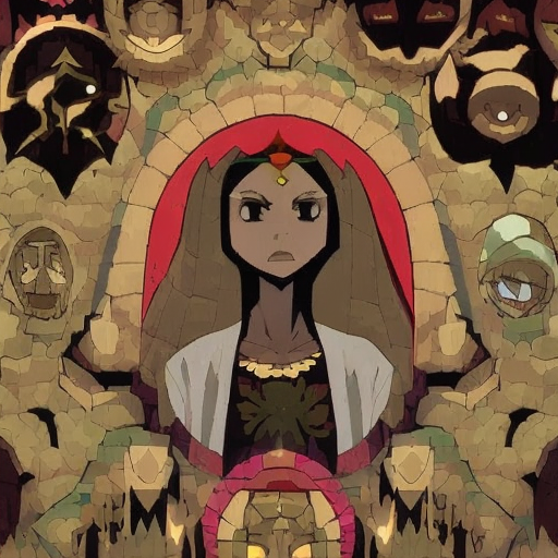 Artistic interpretation of themes and motifs of the movie Nimona by Troy Quane