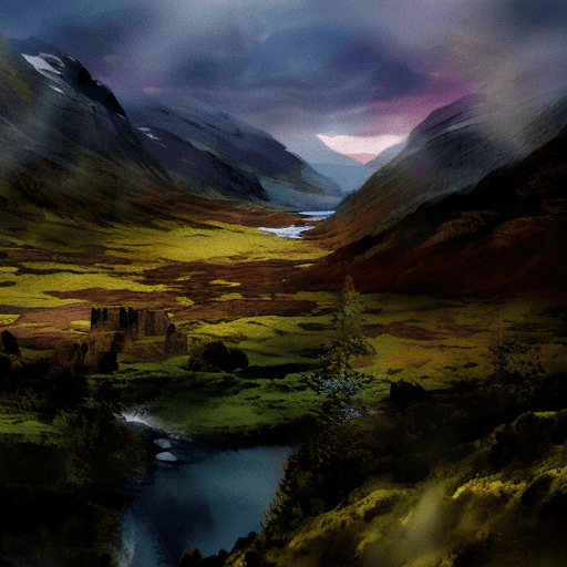 Artistic interpretation of themes and motifs of the book Outlander by Diana Gabaldon