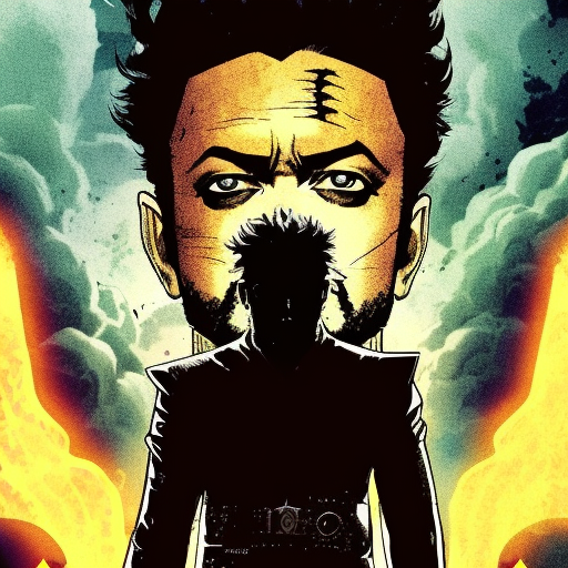 Artistic interpretation of themes and motifs of the book Preacher, Volume 2: Until the End of the World by Garth Ennis