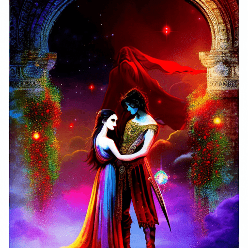 Artistic interpretation of themes and motifs of the book Romeo and Juliet by William Shakespeare
