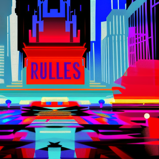 Artistic interpretation of themes and motifs of the book Rules of Civility by Amor Towles
