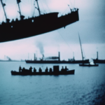 Artistic interpretation of the historical topic - Sinking of the Titanic (1912)