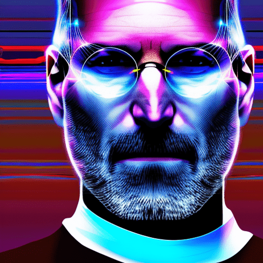 Artistic interpretation of themes and motifs of the book Steve Jobs by Walter Isaacson