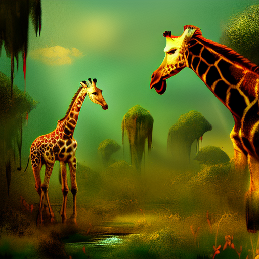 Artistic interpretation of themes and motifs of the book Tears of the Giraffe by Alexander McCall Smith