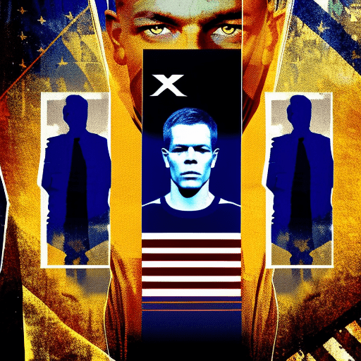 Artistic interpretation of themes and motifs of the book The Bourne Identity by Robert Ludlum