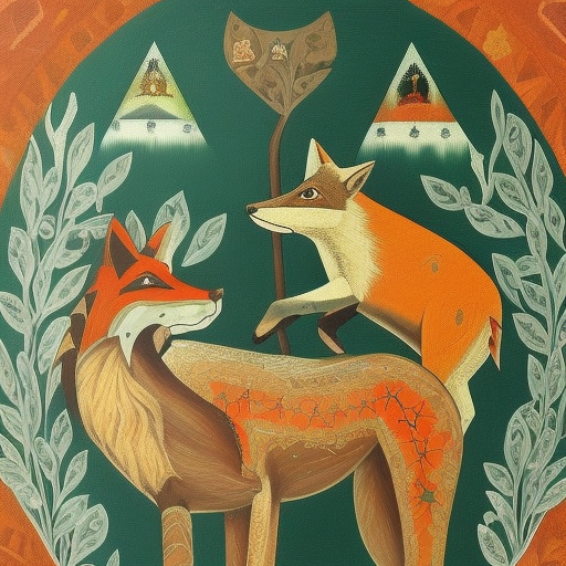 Artistic interpretation of themes and motifs of the movie The Boy, the Mole, the Fox and the Horse by Peter Baynton