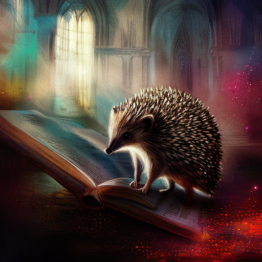 Artistic interpretation of themes and motifs of the book The Elegance of the Hedgehog by Muriel Barbery