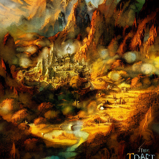Artistic interpretation of themes and motifs of the book The Hobbit by Chuck Dixon