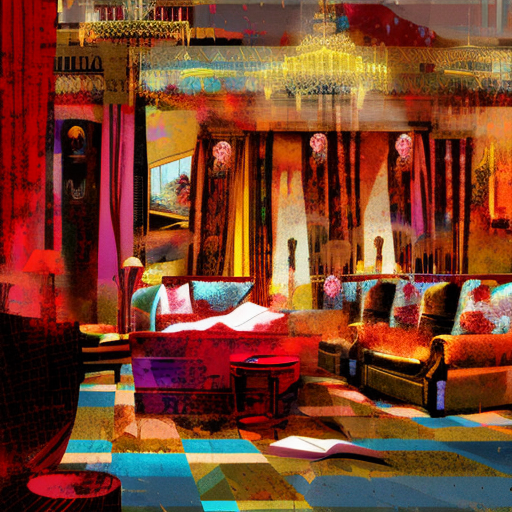 Artistic interpretation of themes and motifs of the book The Hotel New Hampshire by John Irving